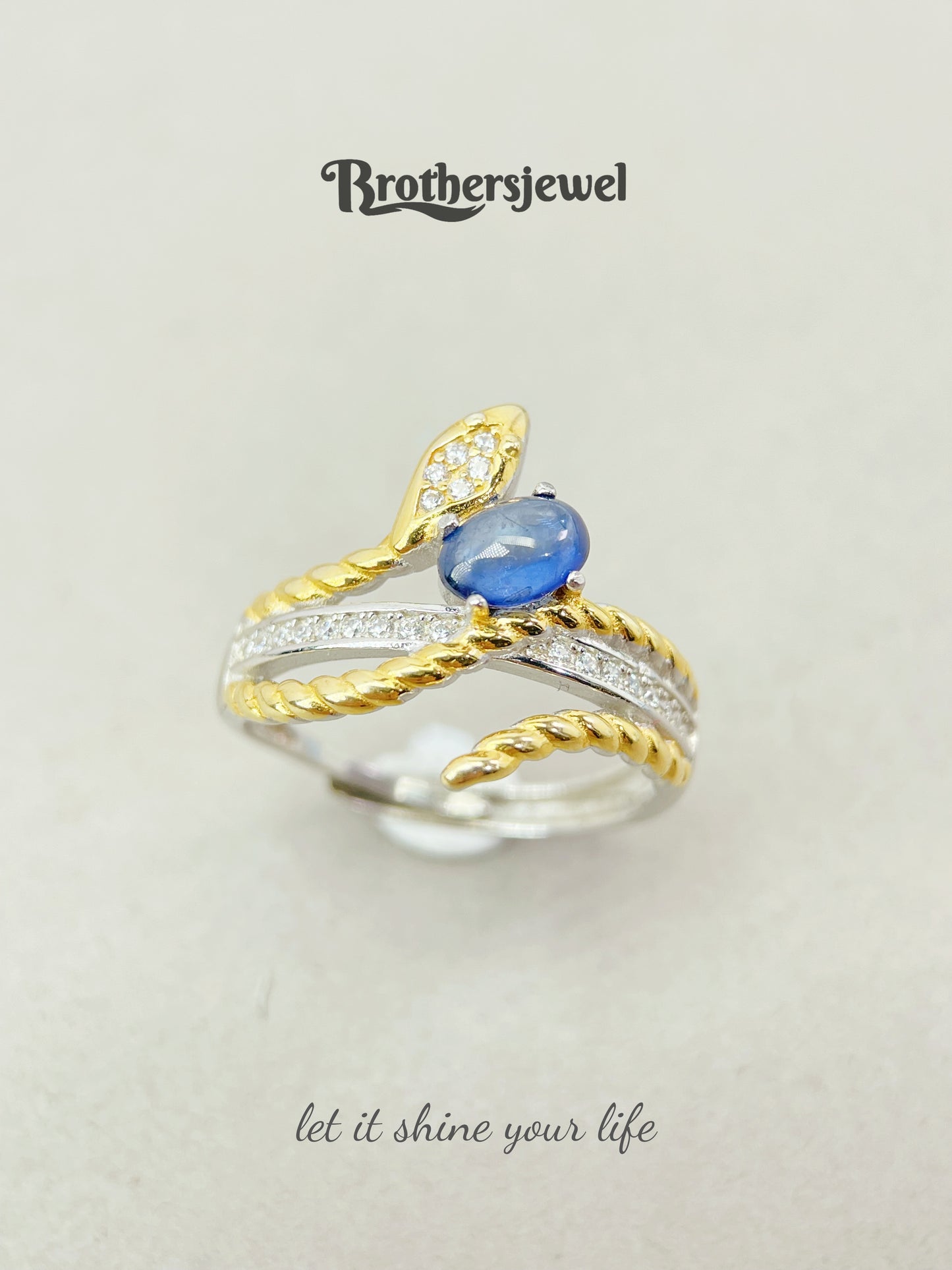 S925 Silver Natural Sapphire Ring L0083158