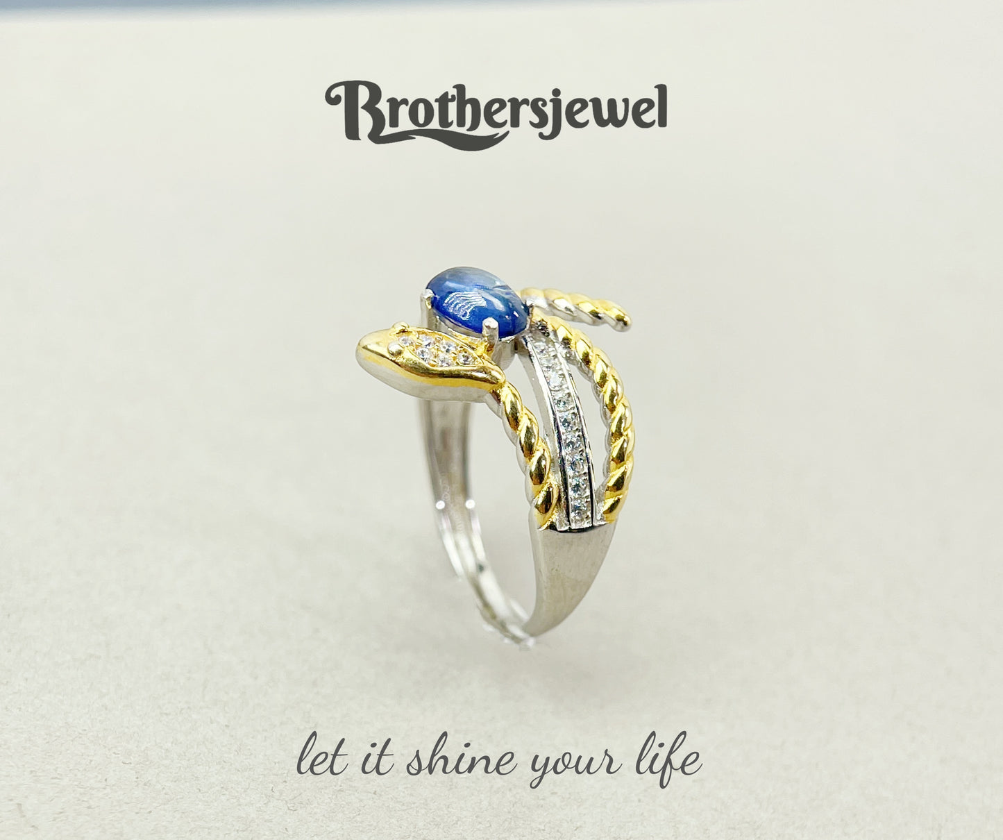 S925 Silver Natural Sapphire Ring L0083158