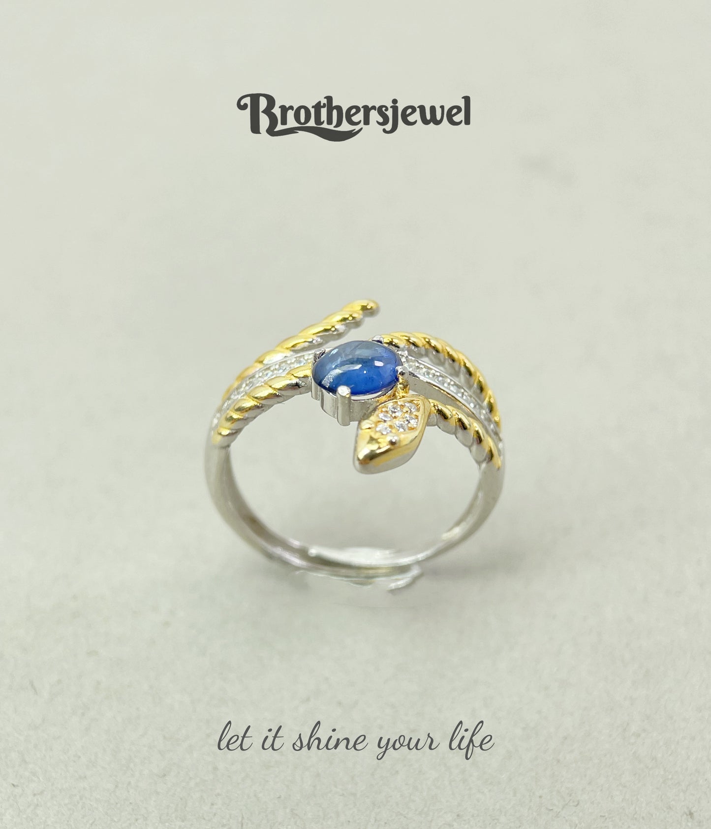 S925 Silver Natural Sapphire Ring L0083158