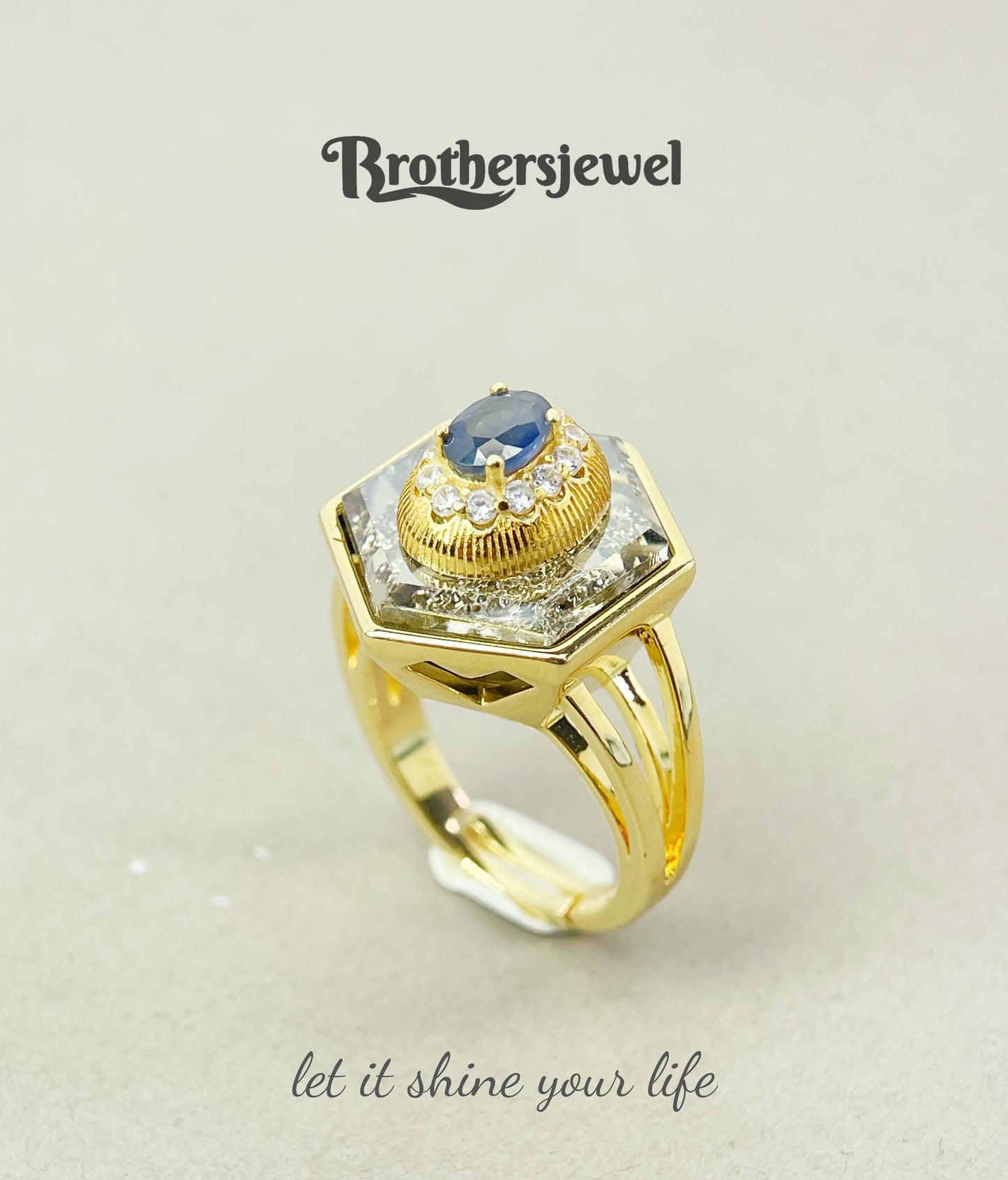 S925 Silver Natural Sapphire Ring L0139157