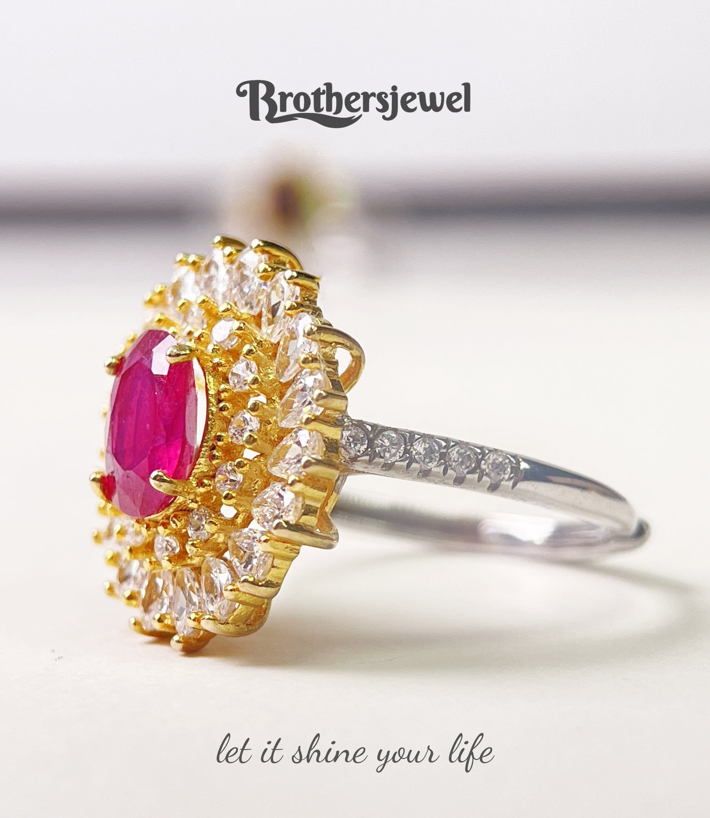 S925 Silver Natural Gorgeous Ruby Ring L0159180
