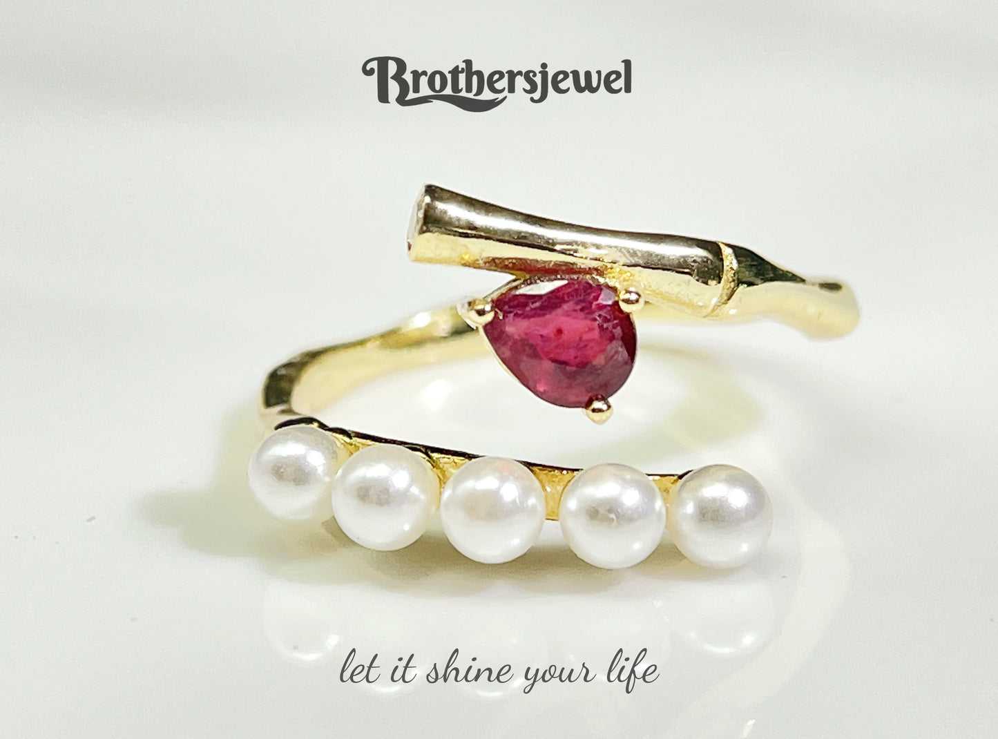 S925 Silver Natural Gorgeous Ruby Ring L0078176