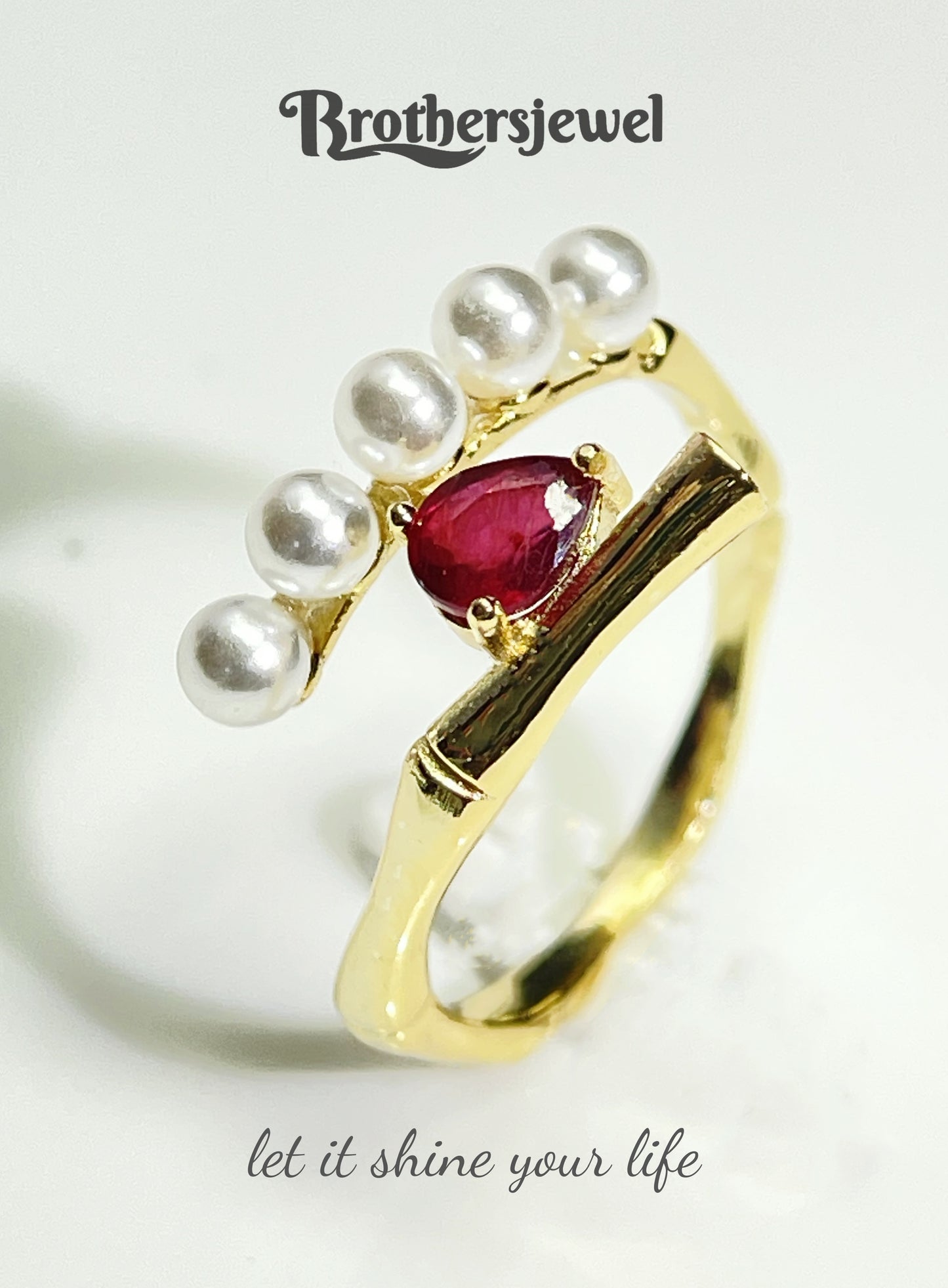 S925 Silver Natural Gorgeous Ruby Ring L0078176