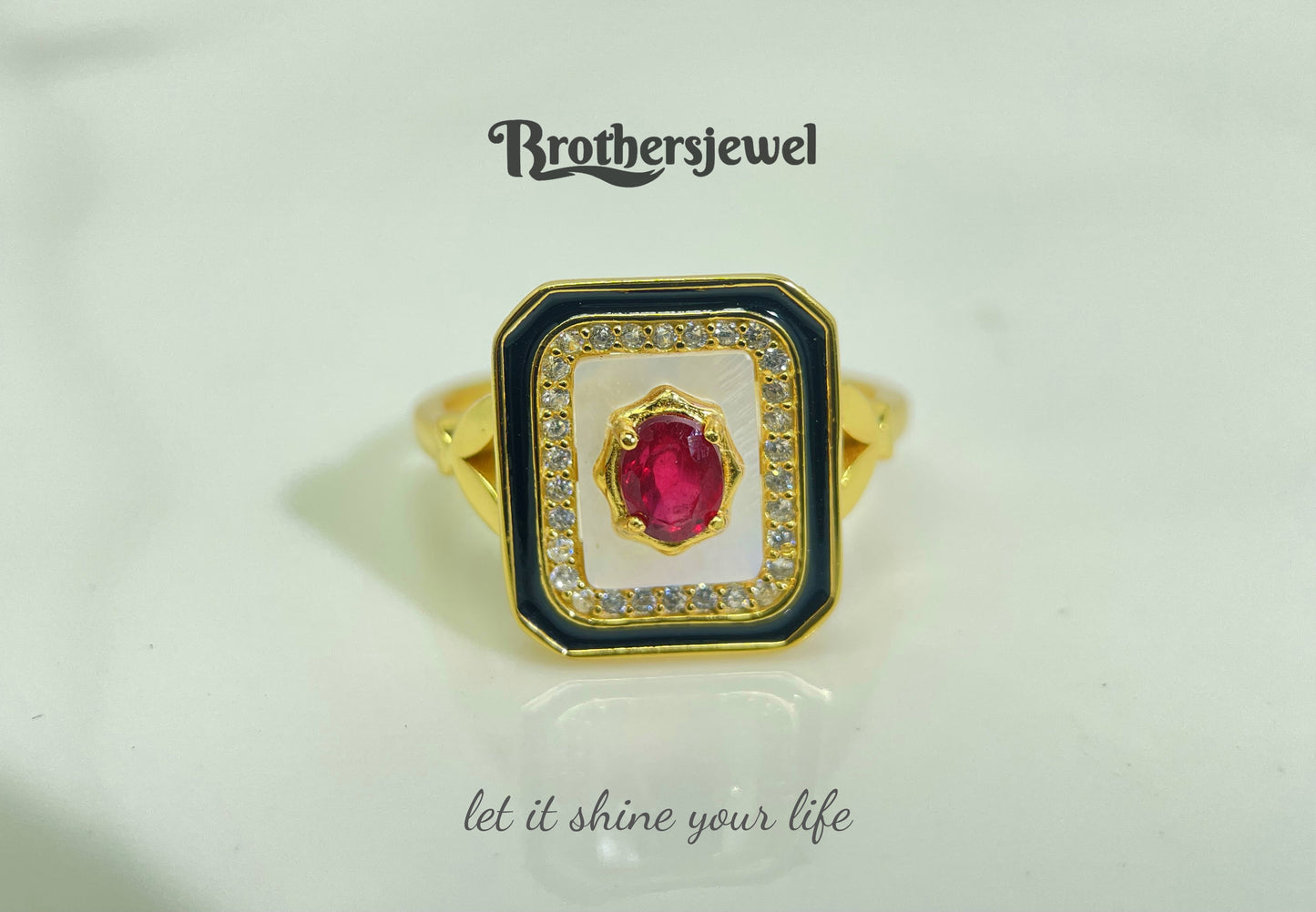 S925 Silver Natural Gorgeous Ruby Ring L0093175