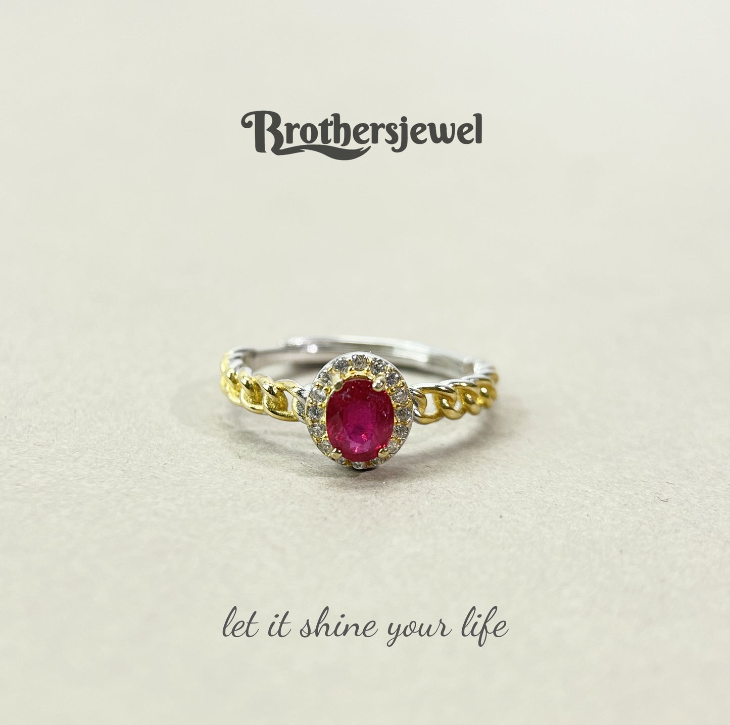S925 Silver Natural Gorgeous Ruby Ring L0078179
