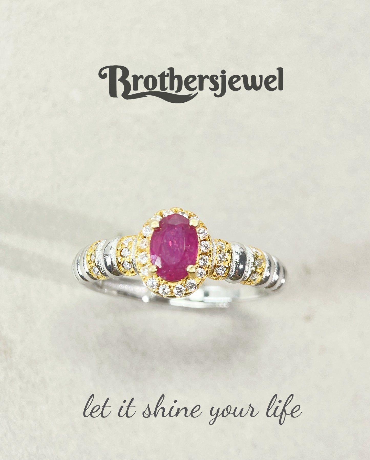 S925 Silver Natural Gorgeous Ruby Ring L0078177