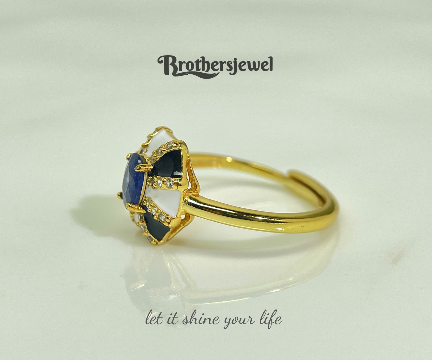 S925 Silver Natural Sapphire Ring L0089160