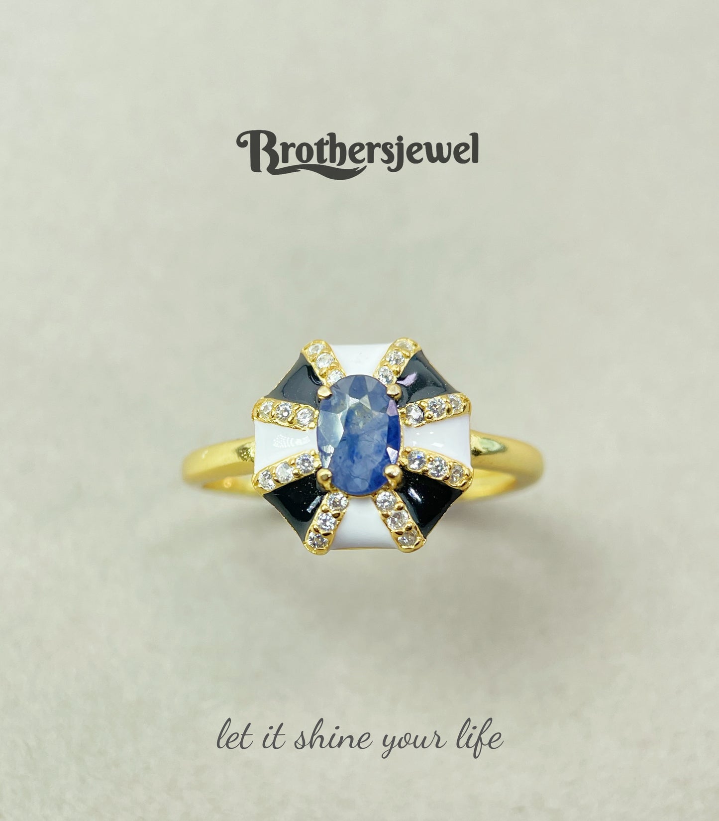 S925 Silver Natural Sapphire Ring L0089160