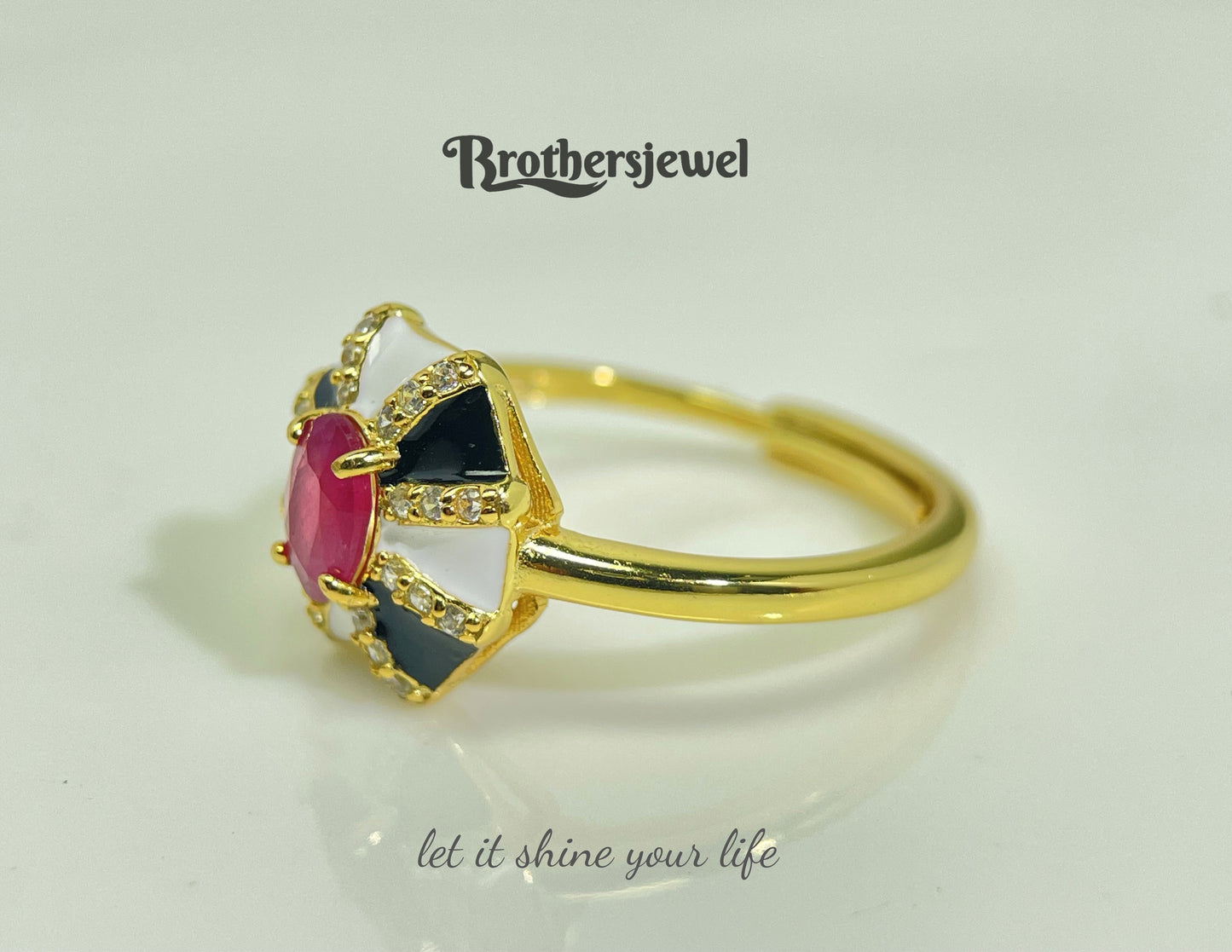 S925 Silver Natural Gorgeous Ruby Ring L0089178