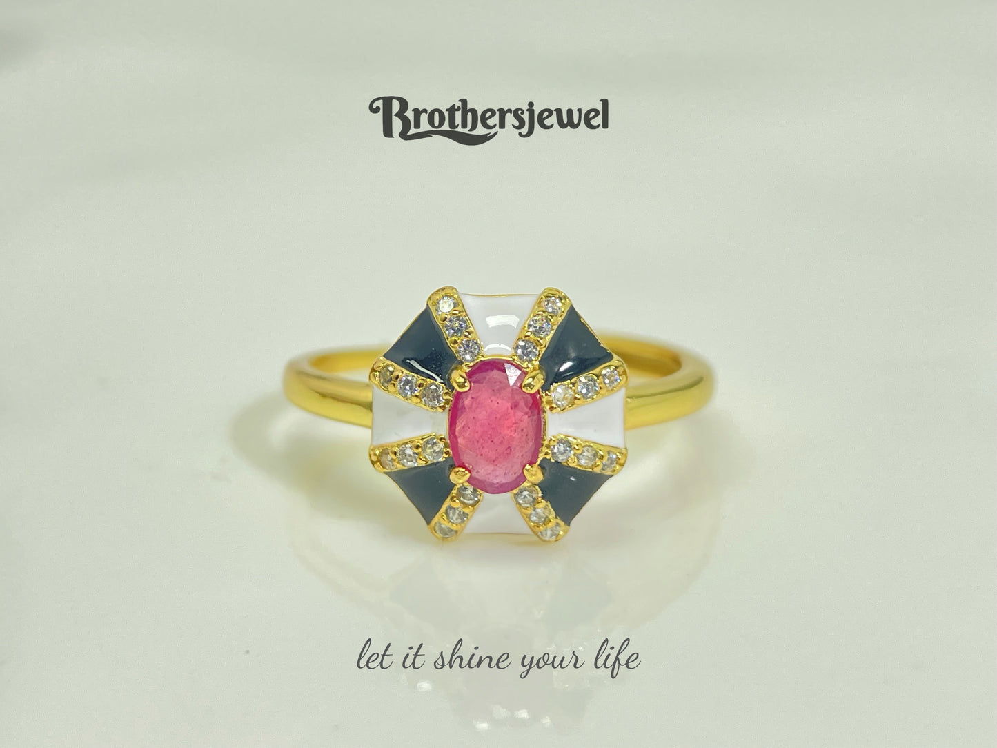S925 Silver Natural Gorgeous Ruby Ring L0089178