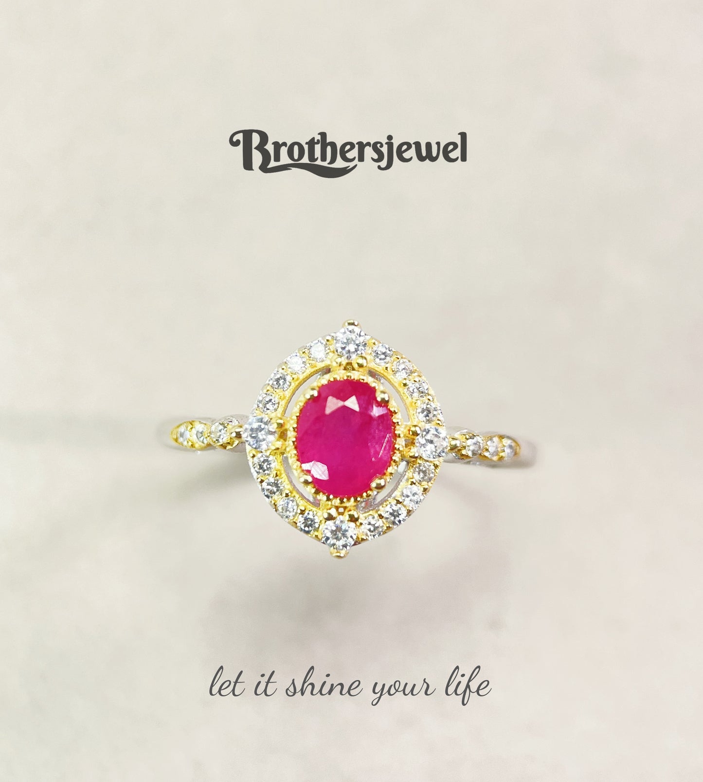 S925 Silver Natural Gorgeous Ruby Ring L083181